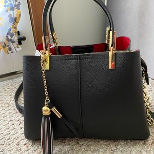 Little Black Bag with Red Lining NWT